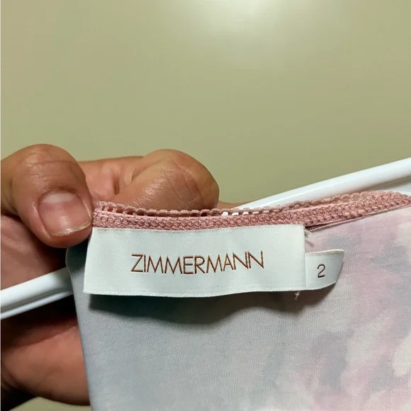 Zimmermann Blush Pink Floral Slip - Picture 3 of 5